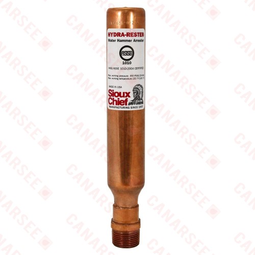 1/2” MIP Hydra-Rester Commercial Water Hammer Arrestor, Lead-Free