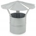 5" Galvanized Rain Cap (Shanty Cap), 26 GA..