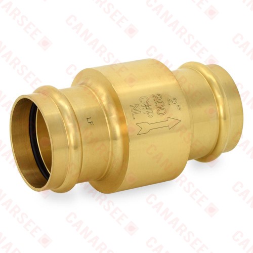 Spring swing check valve 2"   press lead free