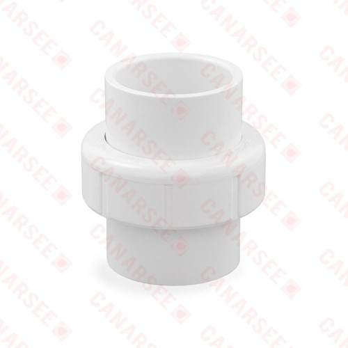 1-1/4" PVC (Sch. 40) Socket Union w/ EPDM O-ring