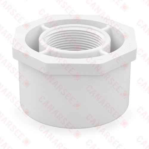 3" x 1-1/2" PVC (Sch. 40) Spigot x FIP Bushing