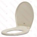 Bemis 200E4 (Bone) Premium Plastic Soft-Close Round Toilet Seat