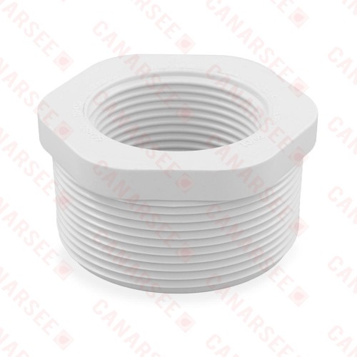 2 x 1-1/4" PVC (Sch. 40) MIP x FIP Bushing