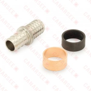 1/2" PEX x 1/2" PB (polybutylene) 304 St. Steel Splicing/Repair Kit (Lead-Free)..