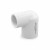 3/4" x 1/2" Barbed Insert 90° Reducing PVC Elbow, Sch 40, Gray