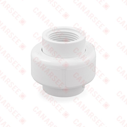 3/4" PVC (Sch. 40) FIP x FIP Union w/ Buna-N O-ring