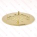 4-1/4" Polished Brass Snap-in Shower Drain Strainer
