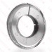 1-1/4" IPS Chrome Plated Plastic, Split-Type Escutcheon for 1-1/4" Brass, Iron Pipes
