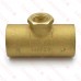 Matco Norca CRTF0603LF 1-1/4" C x 1-1/4" C x 1/2" Female Thread Cast Brass Adapter Tee, Lead Free