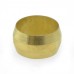 1/2" OD Brass Compression Sleeve, Lead-Free (Bag of 10)