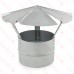 7" Galvanized Rain Cap (Shanty Cap), 24 GA..