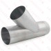 8" Galvanized Flue Wye, 24" Length, 24 GA..