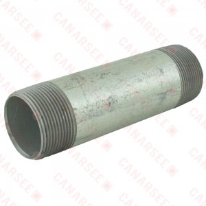 1-1/2” x 6” Galvanized Steel Pipe Nipple