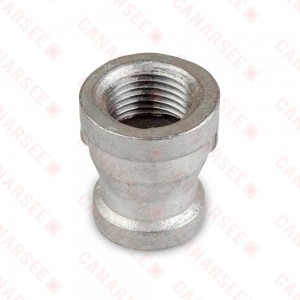 1/2" x 3/8" 304 Stainless Steel Reducing Coupling, FNPT threaded