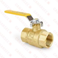 1” FIP x FIP Threaded Brass Ball Valve, Full Port 