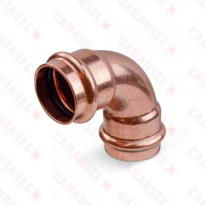 1" Press Copper 90° Elbow, Imported