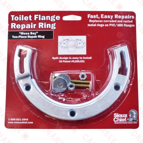 "Moss Bay" Style Steel Closet Flange Repair Ring Kit w/ Bolts