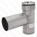 7" Z-Lok Chimney Liner Stainless Steel Tee Appliance Adapter for Chimney Liner