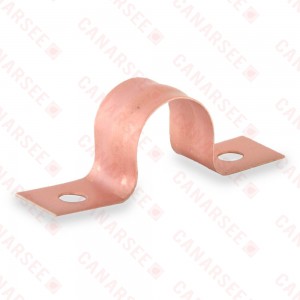 1/2" Copper Plated Pipe Strap (Box of 100)