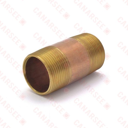 Everhot RB-114X3 1-1/4" x 3" Brass Pipe Nipple