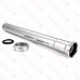 1-1/4" x 12", 17GA, Slip Joint Extension (Tailpiece), Chrome Plated Brass, w/ Solid Brass Slip Nut