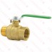 1" Male x 1" Fermale NPT Threaded Brass Ball Valve, Full Port, Lead-Free