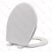 Bemis 730SL (White) Hospitality Plastic Soft-Close Round Toilet Seat