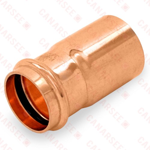 1-1/2" FTG x 1-1/4" Press Copper Reducer, Imported