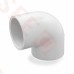 1-1/2" Barbed Insert x 1-1/2" Female NPT 90° PVC Elbow, Sch 40, Gray