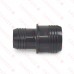 2" x 1-1/2" Barbed Insert PVC Reducing Coupling, Sch 40, Gray