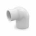 1" x 3/4" Barbed Insert 90° Reducing PVC Elbow, Sch 40, Gray