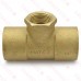 Matco Norca CRTF0604LF 1-1/4" C x 1-1/4" C x 3/4" Female Thread Cast Brass Adapter Tee, Lead Free