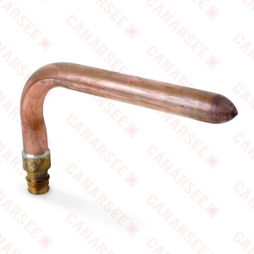 Copper Stub Out Elbow for 3/4" PEX-A Tubing (F1960), 8" x 6"