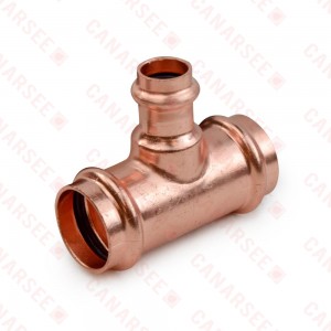 1" x 1" x 1/2" Press Copper Tee, Imported