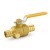 3/4” PEX Brass Ball Valve w/ Waste Outlet, Full Port