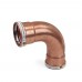 3" Press Long Turn Copper 90° Elbow, Made in the USA