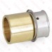 3/4" PEX Press x 3/4" Copper Pipe Adapter, Lead-Free Bronze