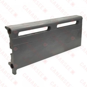2ft Cast Iron Baseboard Radiator (Left Section), Floor Standing, 10" H x 2-1/2" D x 24" W..