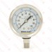 0-100 psi, 304 St. Steel Pressure Gauge, 2-1/2" Dial, 1/4" NPT (Lead-Free)..