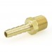 1/4” Hose Barb x 1/4” Male Threaded Brass Adapter 