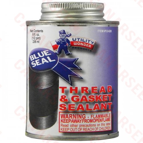 Blue-Seal Pipe Joint Sealant w/ Brush Cap, 8 oz (1/2 pint)