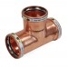 4" x 4" x 4" Press Copper Tee, Made in the USA