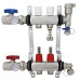 Rifeng SSM202 2-branch Radiant Heat Manifold, Stainless Steel, for PEX, 1/2" Adapters Incl.