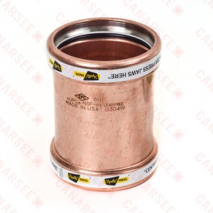 3" Press Copper Slip Coupling, Made in the USA
