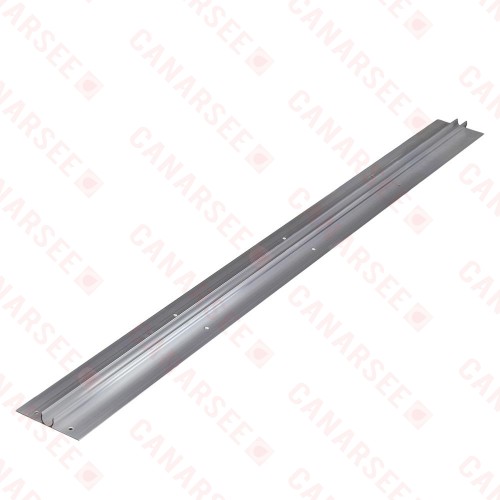 4ft long, 1/2" PEX Aluminum Extruded Heat Transfer Plate, Omega-Shaped