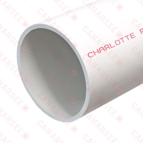 6" x 2ft PVC Pipe, Solid Core, Sch40