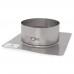 7" Z-Max 13" x 13" Stainless Steel Flat Chimney Flashing