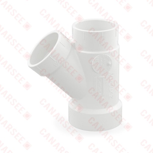 2" x 1-1/2" x 1-1/2" PVC DWV Wye