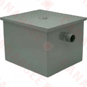 #50 Grease Trap, 25 PGM, 50 lbs, 3” no-hub inlet/outlet