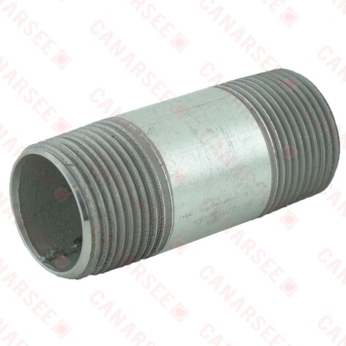 1” x 3” Galvanized Steel Pipe Nipple